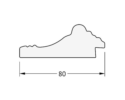 Купить Зеркало Evoform Exclusive 145х60 BY 1264 с фацетом в багетной раме - Сусальное золото 80 мм в магазине сантехники Santeh-Crystal.ru