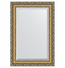 Зеркало Evoform Exclusive 95х65 BY 1280 с фацетом в багетной раме - Виньетка бронзовая 85 мм