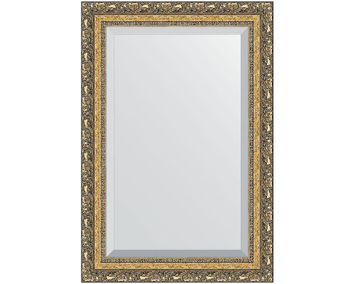 Купить Зеркало Evoform Exclusive 95х65 BY 1280 с фацетом в багетной раме - Виньетка бронзовая 85 мм в магазине сантехники Santeh-Crystal.ru