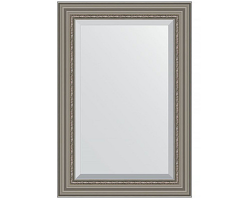 Заказать Зеркало Evoform Exclusive 96х66 BY 1277 с фацетом в багетной раме - Римское серебро 88 мм в магазине сантехники Santeh-Crystal.ru