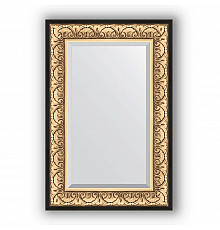 Зеркало Evoform Exclusive 90х60 Барокко золото