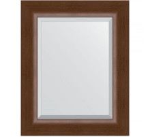 Зеркало Evoform Exclusive 52х42 BY 1359 с фацетом в багетной раме - Орех 65 мм