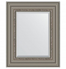 Зеркало Evoform Exclusive 56х46 BY 1369 с фацетом в багетной раме - Римское серебро 88 мм