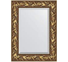 Зеркало Evoform Exclusive 79х59 BY 3389 с фацетом в багетной раме - Византия золото 99 мм