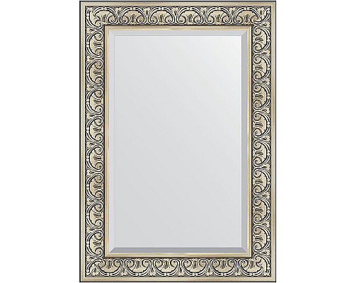 Santeh-Crystal.ru: Зеркало Evoform Exclusive 100х70 BY 3450 с фацетом в багетной раме - Барокко серебро 106 мм Заказать Зеркало Evoform Exclusive 100х70 BY 3450 с фацетом в багетной раме - Барокко серебро 106 мм в магазине сантехники Santeh-Crystal.ru