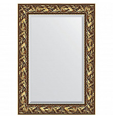 Зеркало Evoform Exclusive 99х69 BY 3441 с фацетом в багетной раме - Византия золото 99 мм