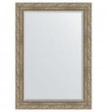 Зеркало Evoform Exclusive 105х75 BY 3461 с фацетом в багетной раме - Виньетка античное серебро 85 мм