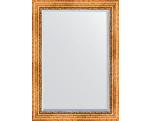 Купить Зеркало Evoform Exclusive 106х76 BY 3464 с фацетом в багетной раме - Римское золото 88 мм в магазине сантехники Santeh-Crystal.ru