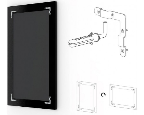 Купить Зеркало Evoform Exclusive 106х76 BY 3464 с фацетом в багетной раме - Римское золото 88 мм в магазине сантехники Santeh-Crystal.ru