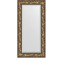 Зеркало Evoform Exclusive 119х59 BY 3493 с фацетом в багетной раме - Византия золото 99 мм