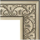 Купить Зеркало Evoform Exclusive 120х60 BY 3502 с фацетом в багетной раме - Барокко серебро 106 мм в магазине сантехники Santeh-Crystal.ru