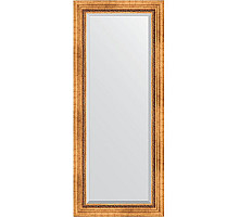 Зеркало Evoform Exclusive 146х61 BY 3542 с фацетом в багетной раме - Римское золото 88 мм