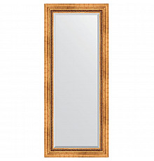 Зеркало Evoform Exclusive 146х61 BY 3542 с фацетом в багетной раме - Римское золото 88 мм