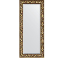 Зеркало Evoform Exclusive 149х64 BY 3545 с фацетом в багетной раме - Византия золото 99 мм