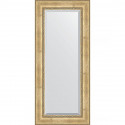 Зеркало Evoform Exclusive 152х67 BY 3558 с фацетом в багетной раме - Состаренное серебро с орнаментом 120 мм