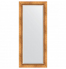 Зеркало Evoform Exclusive 156х66 BY 3568 с фацетом в багетной раме - Римское золото 88 мм