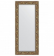 Зеркало Evoform Exclusive 159х69 BY 3571 с фацетом в багетной раме - Византия золото 99 мм