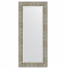 Зеркало Evoform Exclusive 160х70 BY 3580 с фацетом в багетной раме - Барокко серебро 106 мм