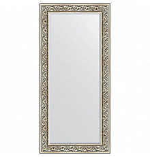 Зеркало Evoform Exclusive 170х80 BY 3606 с фацетом в багетной раме - Барокко серебро 106 мм