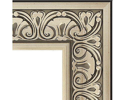 Купить Зеркало Evoform Exclusive 170х80 BY 3606 с фацетом в багетной раме - Барокко серебро 106 мм в магазине сантехники Santeh-Crystal.ru