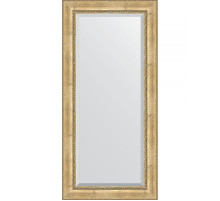 Зеркало Evoform Exclusive 172х82 BY 3610 с фацетом в багетной раме - Состаренное серебро с орнаментом 120 мм