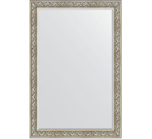 Зеркало Evoform Exclusive 180х120 BY 3632 с фацетом в багетной раме - Барокко серебро 106 мм