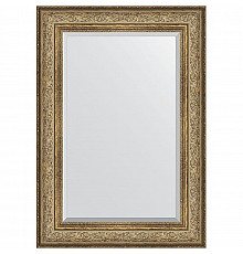 Зеркало Evoform Exclusive 100х70 BY 3451 с фацетом в багетной раме - Виньетка античная бронза 109 мм
