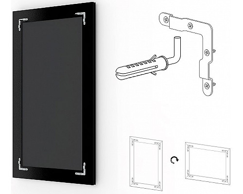 Купить Зеркало Evoform Exclusive 103х73 BY 3460 с фацетом в багетной раме - Старое дерево с плетением 70 мм в магазине сантехники Santeh-Crystal.ru