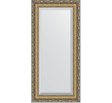 Зеркало Evoform Exclusive 115х55 BY 1250 с фацетом в багетной раме - Виньетка бронзовая 85 мм