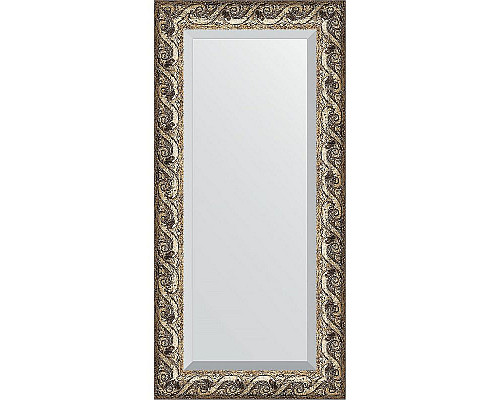 Купить Зеркало Evoform Exclusive 116х56 BY 1249 с фацетом в багетной раме - Фреска 84 мм в магазине сантехники Santeh-Crystal.ru