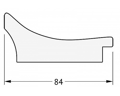 Купить Зеркало Evoform Exclusive 116х56 BY 1249 с фацетом в багетной раме - Фреска 84 мм в магазине сантехники Santeh-Crystal.ru