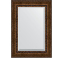 Зеркало Evoform Exclusive 120х72 BY 3455 с фацетом в багетной раме - Состаренная бронза с орнаментом 120 мм