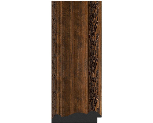 Купить Зеркало Evoform Exclusive 120х72 BY 3455 с фацетом в багетной раме - Состаренная бронза с орнаментом 120 мм в магазине сантехники Santeh-Crystal.ru