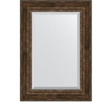 Зеркало Evoform Exclusive 120х72 BY 3456 с фацетом в багетной раме - Состаренное дерево с орнаментом 120 мм