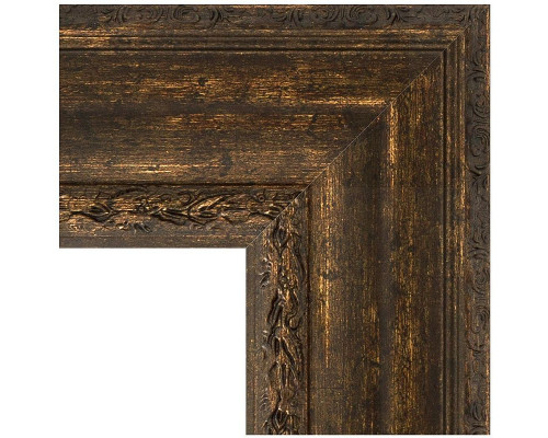 Заказать Зеркало Evoform Exclusive 120х72 BY 3456 с фацетом в багетной раме - Состаренное дерево с орнаментом 120 мм в магазине сантехники Santeh-Crystal.ru
