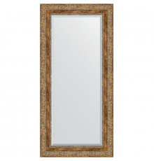 Зеркало Evoform Exclusive 115х55 BY 3488 с фацетом в багетной раме - Виньетка античная бронза 85 мм