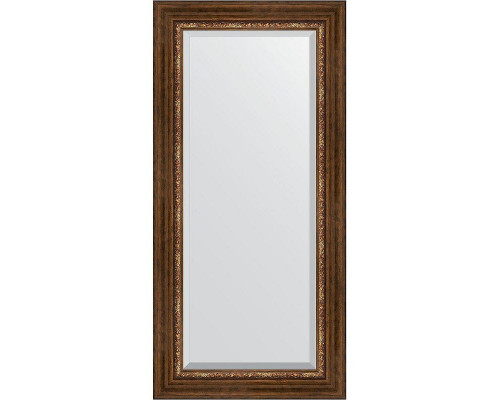 Купить Зеркало Evoform Exclusive 116х56 BY 3491 с фацетом в багетной раме - Римская бронза 88 мм в магазине сантехники Santeh-Crystal.ru