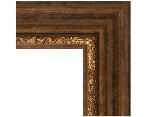 Купить Зеркало Evoform Exclusive 116х56 BY 3491 с фацетом в багетной раме - Римская бронза 88 мм в магазине сантехники Santeh-Crystal.ru