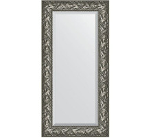 Зеркало Evoform Exclusive 119х59 BY 3494 с фацетом в багетной раме - Византия серебро 99 мм