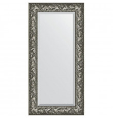 Зеркало Evoform Exclusive 119х59 BY 3494 с фацетом в багетной раме - Византия серебро 99 мм