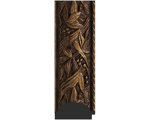 Купить Зеркало Evoform Exclusive 119х59 BY 3495 с фацетом в багетной раме - Византия бронза 99 мм в магазине сантехники Santeh-Crystal.ru