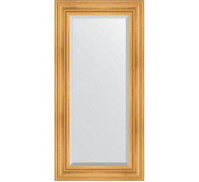 Зеркало Evoform Exclusive 119х59 BY 3496 с фацетом в багетной раме - Травленое золото 99 мм
