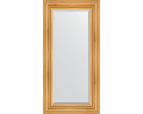 Купить Зеркало Evoform Exclusive 119х59 BY 3496 с фацетом в багетной раме - Травленое золото 99 мм в магазине сантехники Santeh-Crystal.ru