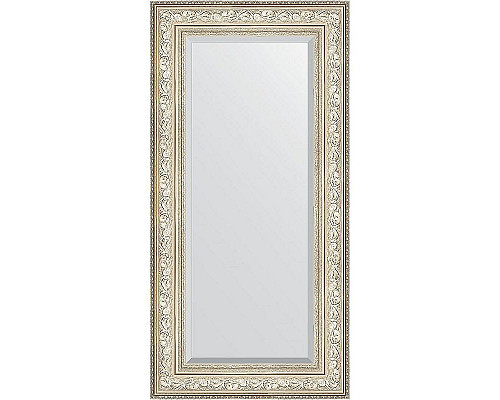 Купить Зеркало Evoform Exclusive 120х60 BY 3504 с фацетом в багетной раме - Виньетка серебро 109 мм в магазине сантехники Santeh-Crystal.ru