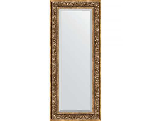 Приобрести Зеркало Evoform Exclusive 139х59 BY 3526 с фацетом в багетной раме - Вензель бронзовый 101 мм в магазине сантехники Santeh-Crystal.ru