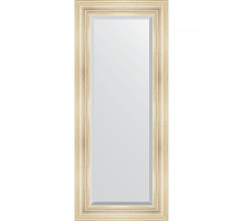 Зеркало Evoform Exclusive 139х59 BY 3523 с фацетом в багетной раме - Травленое серебро 99 мм