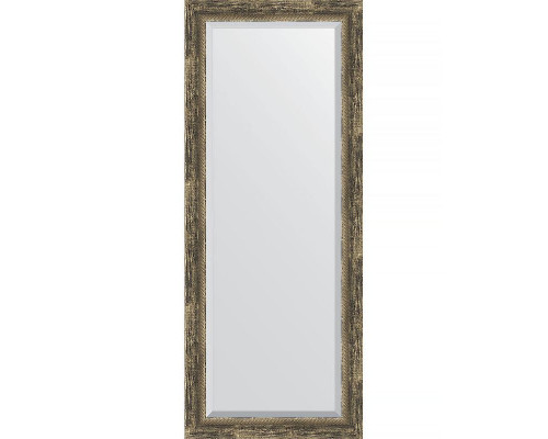 Заказать Зеркало Evoform Exclusive 143х58 BY 3538 с фацетом в багетной раме - Старое дерево с плетением 70 мм в магазине сантехники Santeh-Crystal.ru