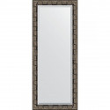 Зеркало Evoform Exclusive 153х63 BY 1186 с фацетом в багетной раме - Серебряный бамбук 73 мм