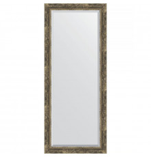Зеркало Evoform Exclusive 153х63 BY 3564 с фацетом в багетной раме - Старое дерево с плетением 70 мм