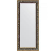 Зеркало Evoform Exclusive 159х69 BY 3579 с фацетом в багетной раме - Вензель серебряный 101 мм